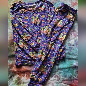 Posh Peanut Lisa Frank Alien Bamboo Pajama Set 3T-4T